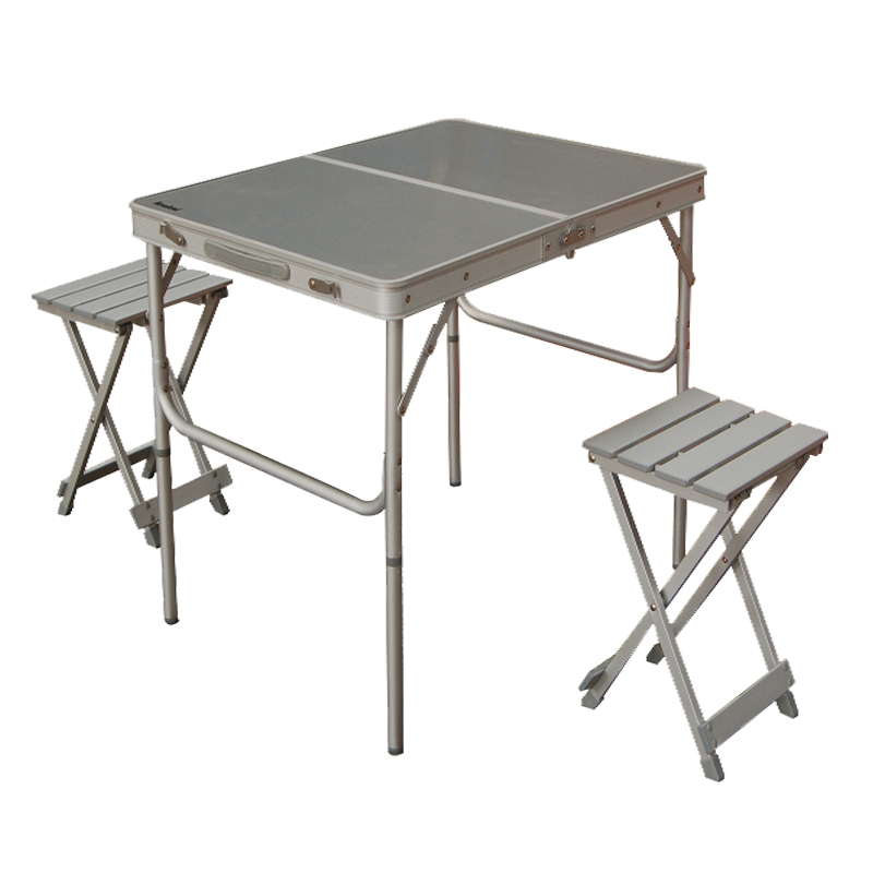 NC107045-豪华带两折叠铝合金板凳套桌